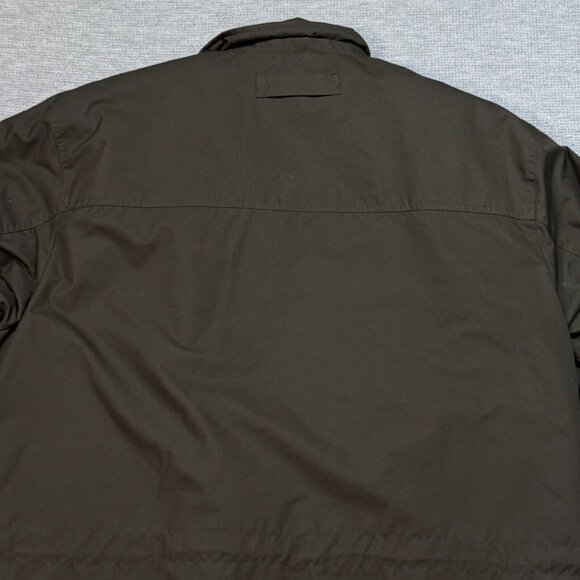 London Fog Mens Coat Green Insulated Winter Jacket Quilted Lining Pockets Medium - Picture 8 of 16